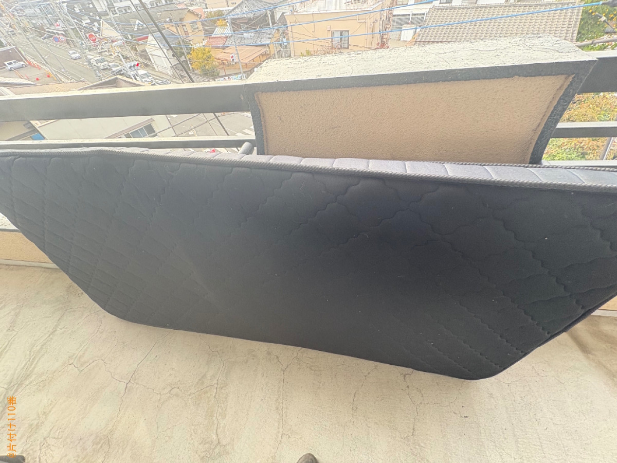 マットレス付きシングルベッドの回収・処分ご依頼　お客様の声