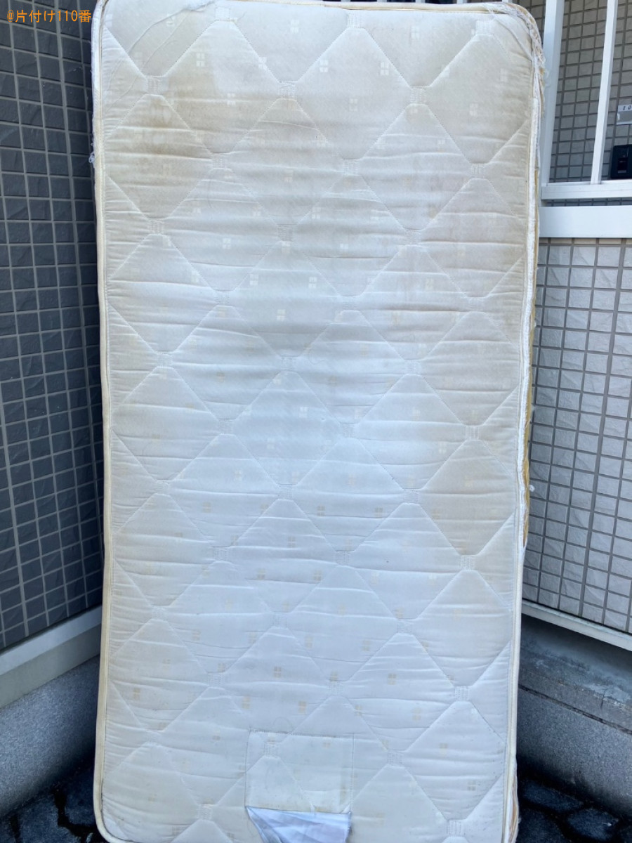 シングルベッドマットレスの回収・処分ご依頼　お客様の声